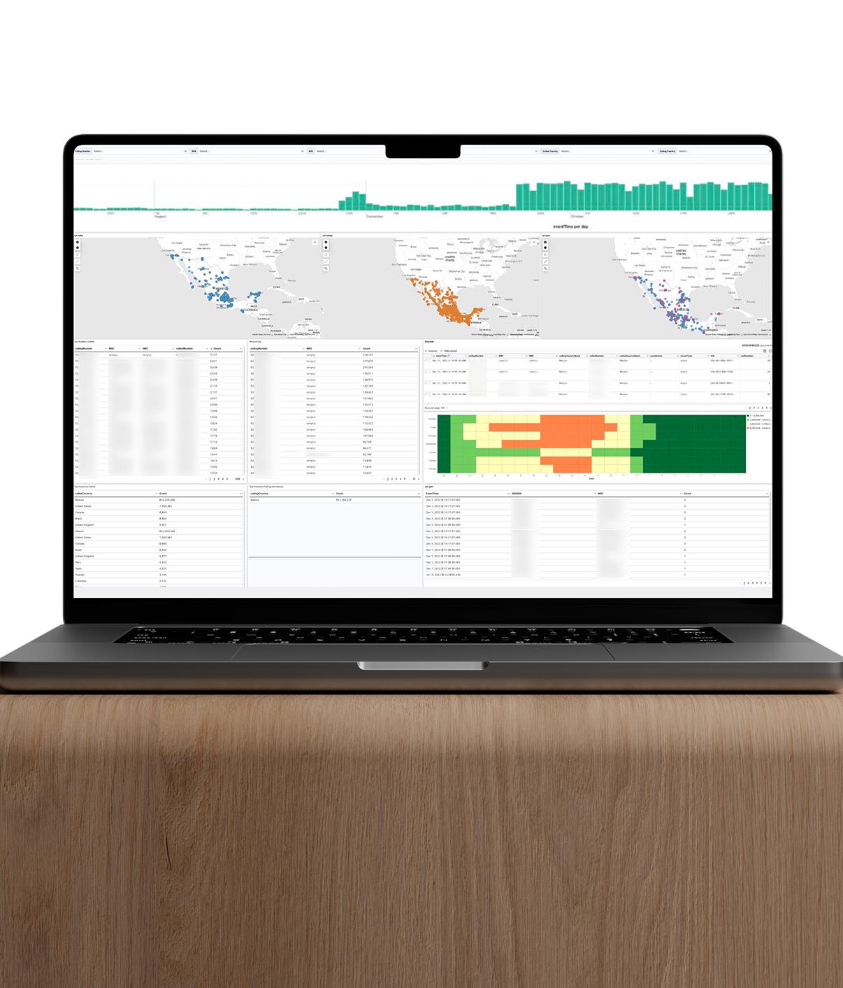 Laptop SaaS Dashboard